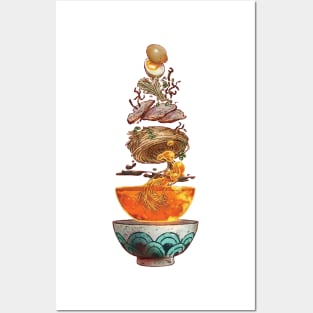 The Great Ramen off Kanagawa Posters and Art